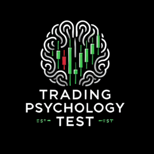 Trading Psychology Test results showing trading graph.